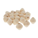 20Pcs Wood Bead Unpainted Loose Spacer Beads DIY Jewelry Making Craft Bulk