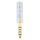 4.4mm 5Pole Headphone Pin Plug Audio Adapter For Sony NW-WM1Z WM1A AMP Play
