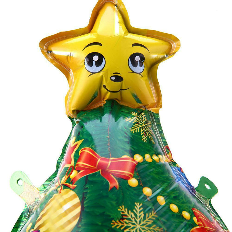Santa Claus Snowman Christmas Tree Balloons Christmas Decor(Christmas Tree)