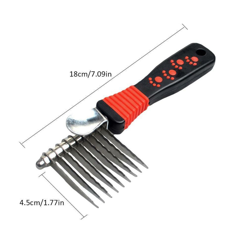 Pet Cat Dog Long Hair Deshedding Comb Grooming Brush Rakes Tool Pet Supplies