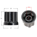 10pcs Black Tone Knobs for Electric Guitar Bass Amplifier