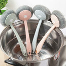8 sets of kitchen can be hung long handle to oil wire brush ball brush