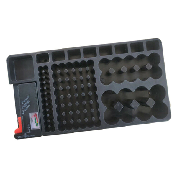 98 Battery Caddy Storage Holder Rack Organizer BT-168  AAA AA D C 9V