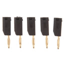 5Pieces 2mm Banana Plug for Test Probes Instrument Meter Connector black