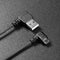 90 Degree 1.2m 4Ft USB2.0 Male to Micro USB Spring Charging Data Cable Wire