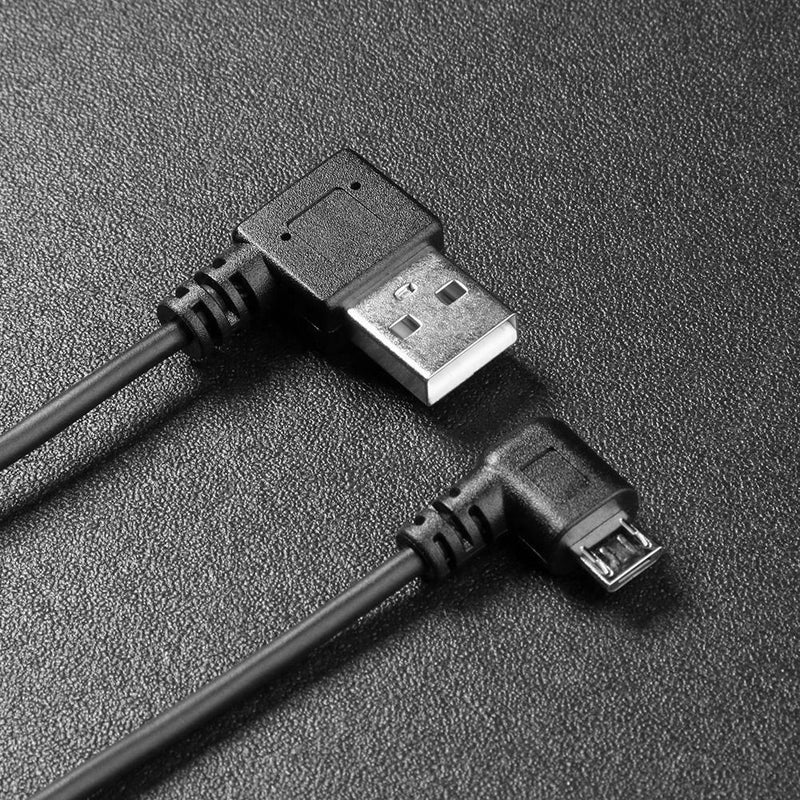90 Degree 1.2m 4Ft USB2.0 Male to Micro USB Spring Charging Data Cable Wire