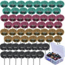 60 Pieces 1 inch Abrasive Wheel Buffing Polishing Wheel Set 4 Grits Polishi B5K6