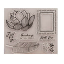 Leaf Lotus Silicone Clear Stamp Transparent Rubber Stamps Diy Scrapbook B ME