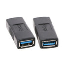 2Pcs Usb 3.0 Type A Female To Female Adapter Coupler Gender Changer Connect