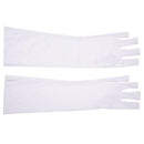 Pair Nail Art UV Gel Anti-ultraviolet Protection Open-toed Glove Beauty Cos R6Q9