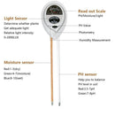 Soil Moisture Meter - 3 In 1 Soil Test Kit Gardening Tools For Ph, Light &