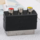 RGB scart to 3 RCA S-Video sdapter composite RCA SVHS AV TV audio converter TR