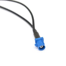 Fakra C Male Blue to 2x SMB Female RA Y Type Pigtail Combined Cable RG174 20"