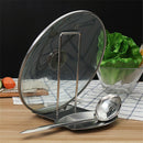 Stainless Steel Pan Pot Cover Lid Stand Spoon HolderHome Storage  Kitchen To Hn