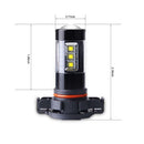 2X H16 80W High Power Super Bright White Fog Driving Light Conversion Kit