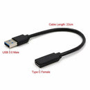 USB3.1 Type C Female to USB 3.0 A Male Data Adapter for Tablet / Mobile Pho