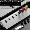 5V 1A USB Hub High Speed Desktop PC 7 Port Splitter Power Adapter Aluminum Alloy