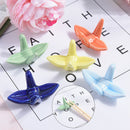 Cute origami ceramic decorative chopstick holder rack spoon fork rest tablewa Bj
