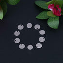 100pcs Round Tags Stainless Steel Stamping Blanks Charm Pendant DIY Jewelry
