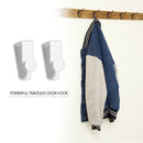 2pcs/set ABS Seamless Kitchen Door Hooks Cabinet Clothes Storage Hanger
