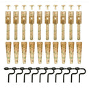 10pcs Enhanced Safety Lead Clips with Tail Hair Rigs Carp Fishing Tackle
