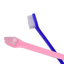 2pcs Dog dual-end toothbrush pet oral dental 2 sided brush helps reduce pla 3C