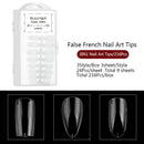 216Pcs 3IN1  Acrylic False All French Nail Art Tips Nail Art Natural DIY Too Hn