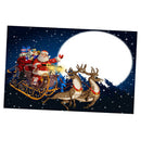 Christmas Tree Snowy Sky Wall Art Hanging Tapestry Dorm Bedspread Decor B