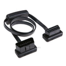 16 Pin Flat OBD 2 Auto ELM327 Extension Cable with Switch Adapter Connector