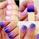 Nail Art DIY Design Stamping Plates Changeable Sponge Shade 8pcs / Set Nail Kit