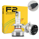 New 2Pcs F2 Car Headlight Led 72W 12000Lm Auto Bulb head light lamp 6500K L