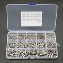 480pcs M2 M3 M4 304 Stainless Steel Hex Socket Head Cap Screws Nut Kit Set + Box