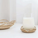 Woven Rattan Cup Holder Drink Coaster Heat Insulation Teapot Placemat Anti-slip