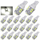 20x White T10 W5W 2835 10-SMD LED Car Wedge Side Light Bulb Lamp 168 194 192 158
