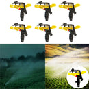6Pcs 1/2 inch Heavy Duty Plastic Impact Head Sprinkler 25-360 Degree - DN15