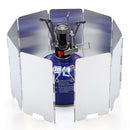 PRO,9 Plates Foldable Outdoor Camping Cooking Cooker Gas Stove Wind Shield