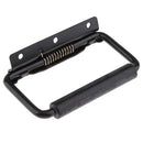 2 pcs Polished Chrome Door D Handle Pull Handle Pull Hinge Sliding Black