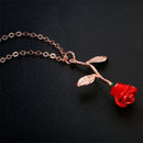 Ladies Necklace With Rose Pendant N3P3