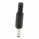 20 Pcs Black 2.5mm x 5.5mm DC Power Male Plug Jack Adapter W8T2