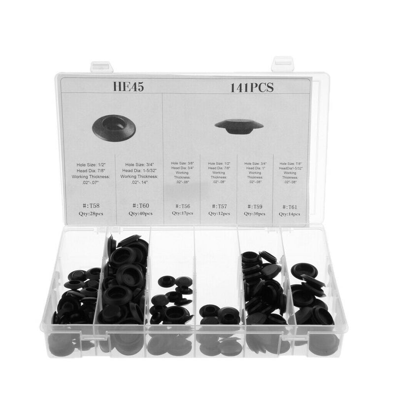1 Set Of 141x Buttons, Nylon Buttons With 1x Storage Box For Cars