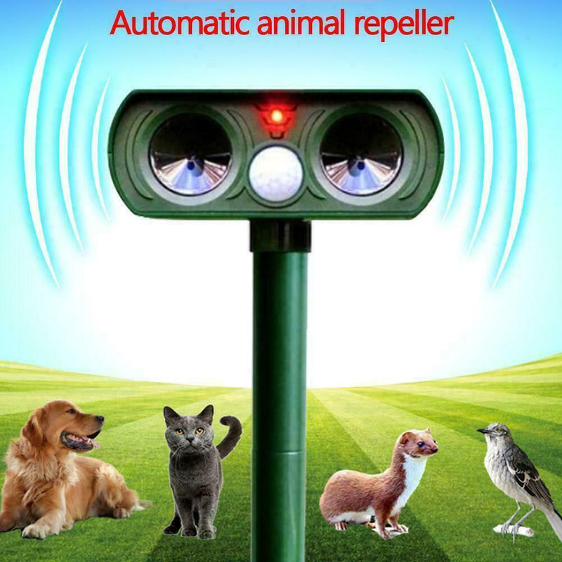 1x Solar Power Ultrasonic Pest Animal Repeller Garden Control Drive Yard A3O4