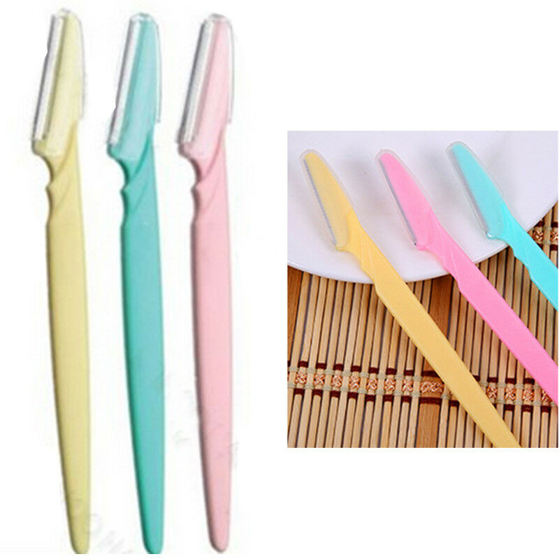 3pcs Facial Eyebrow Brow Razor Trimmer Shaper Shaver Blade Hair Remover Tool