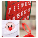 Non-Woven Christmas Santa Claus Calendar Creative Xmas Kalendar Home Decor