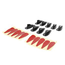 ABS Car  Air Vortex Generators Diffuser Fins for Trunk Spoiler Wing Universal