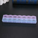 2Row 14Grid Portable Medicine Box Holder Storage Container Pill Case