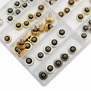 60PCS Watch Crown Repair Parts 5.3mm 6.0mm 7.0mm with Tube O-ring and Gasket