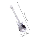 Guitar Coffee Teaspoons,4 Pcs Stainless Steel Musical Coffee Spoons Teaspoo
