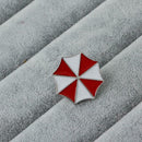 Creative Red White Hit Color Brooch Badge Umbrella Pins Jacket Jewelry Gift
