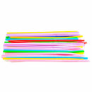Colorful Extra Long Flexible Bendy Party Disposabl Drinking Straws, 100 Pieces