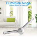 Home Zinc Alloy 360 Degree Adjustable Stop Support Rod Cupboard Furniture Hinge